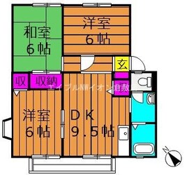 サンビレッジスカイバレーＡの物件間取画像